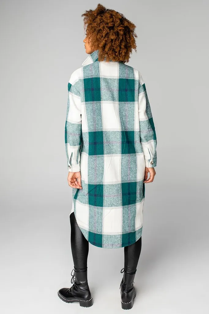 Green Plaid Shacket BuddyLove