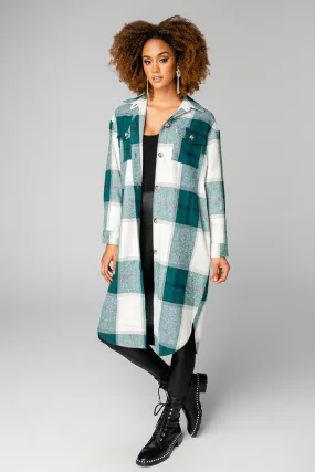 Green Plaid Shacket BuddyLove