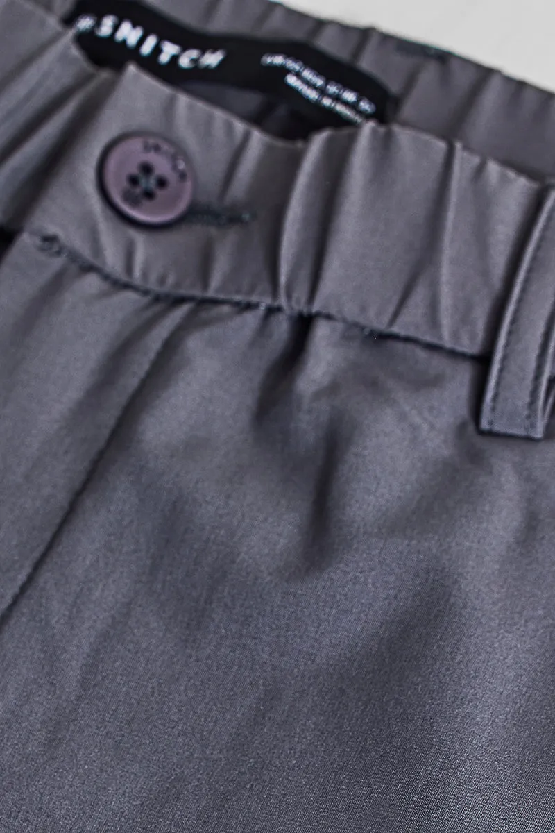 Grey Slim Fit Stretch Chinos