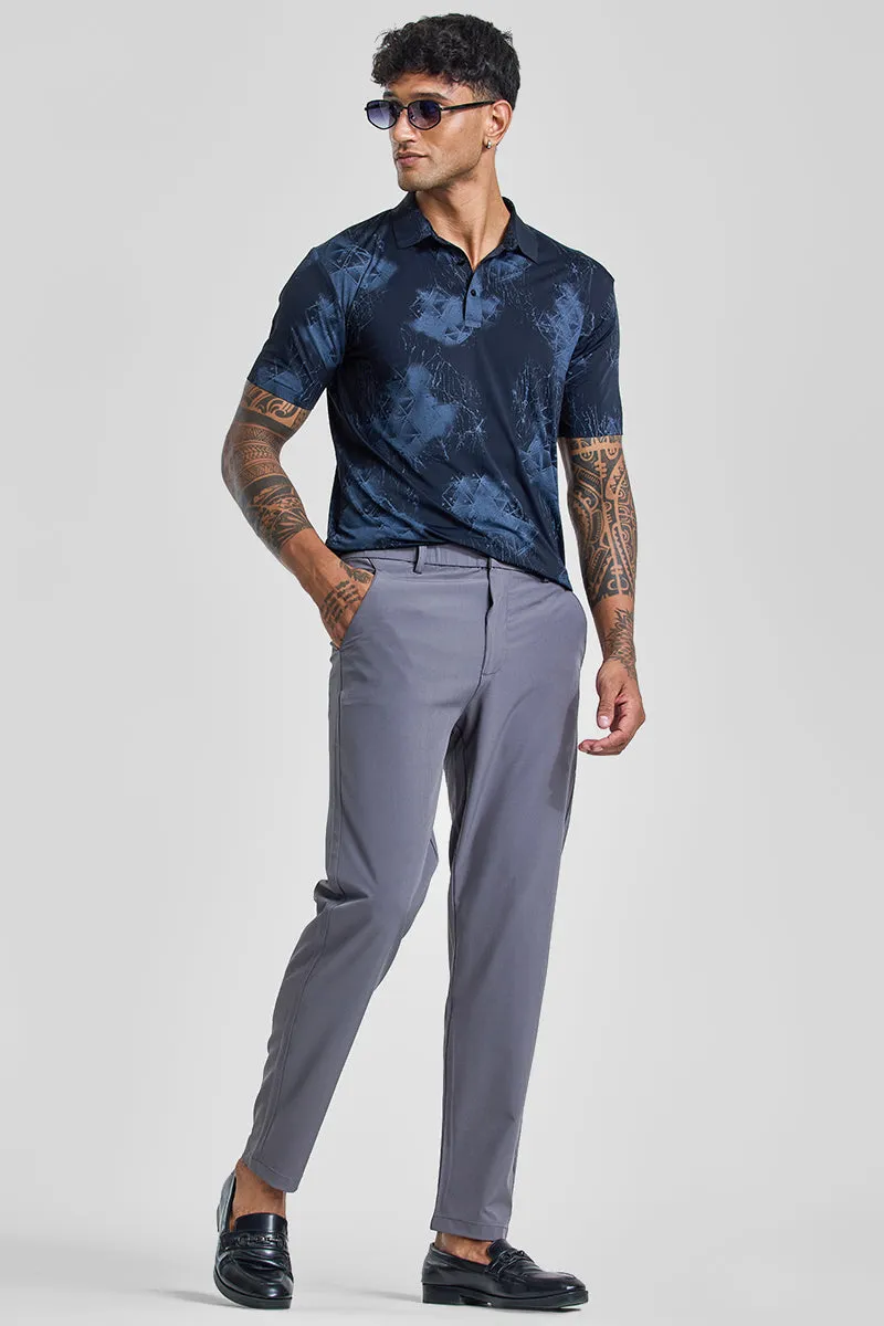 Grey Slim Fit Stretch Chinos