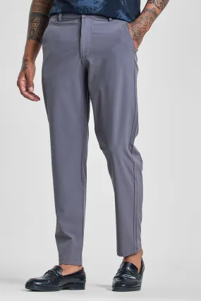 Grey Slim Fit Stretch Chinos