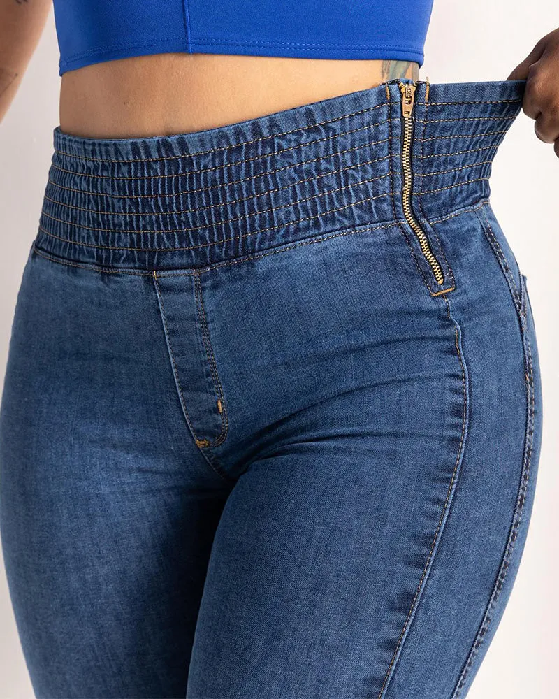 High-Waisted Skinny Jeans(pre-sale)