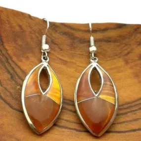 Honey Drops Alpaca Silver Earrings Artisana
