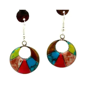 Inlaid Stone Arcada Drop Earrings Artisana
