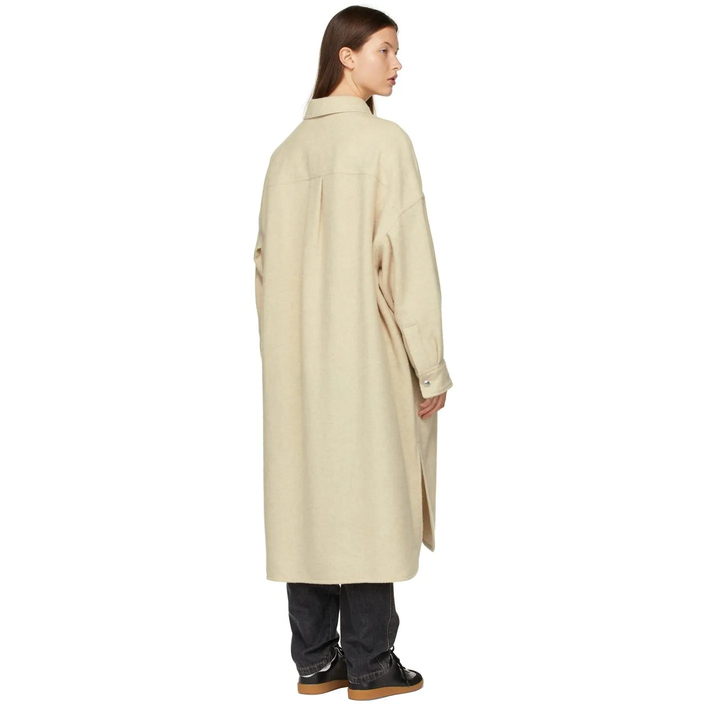 Isabel Marant Etoile Beige Wool Fontia Coat