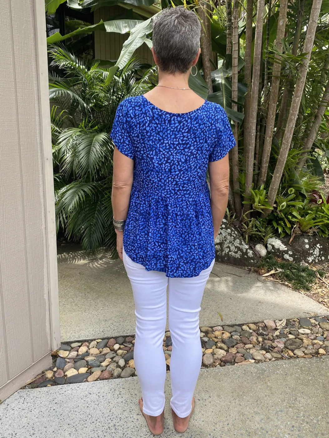 Kesha Top Cobalt Stone NEW