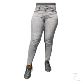 Ladies Super Strong Slightly Stretchy Skinny Denim Jeans | Plain | "Roo"