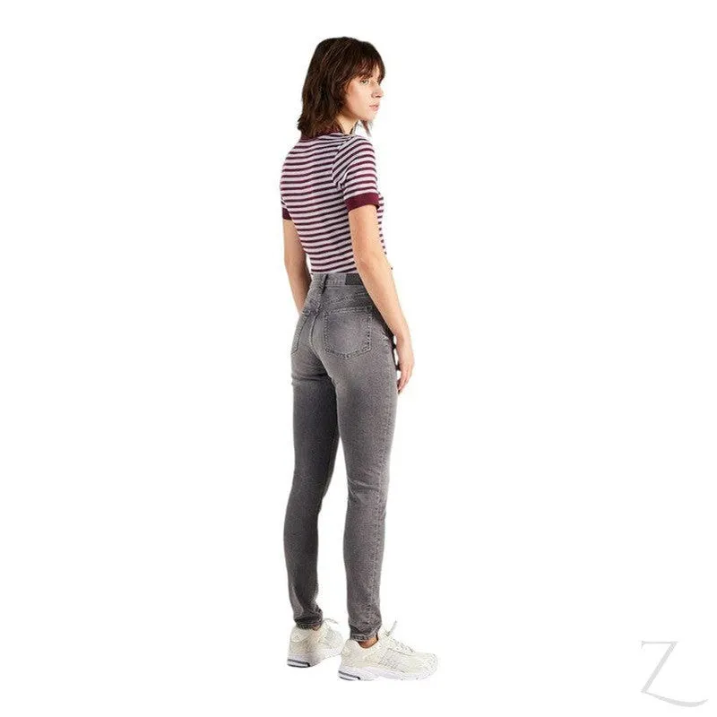 Ladies Super Strong Slightly Stretchy Skinny Denim Jeans | Plain | "Roo"