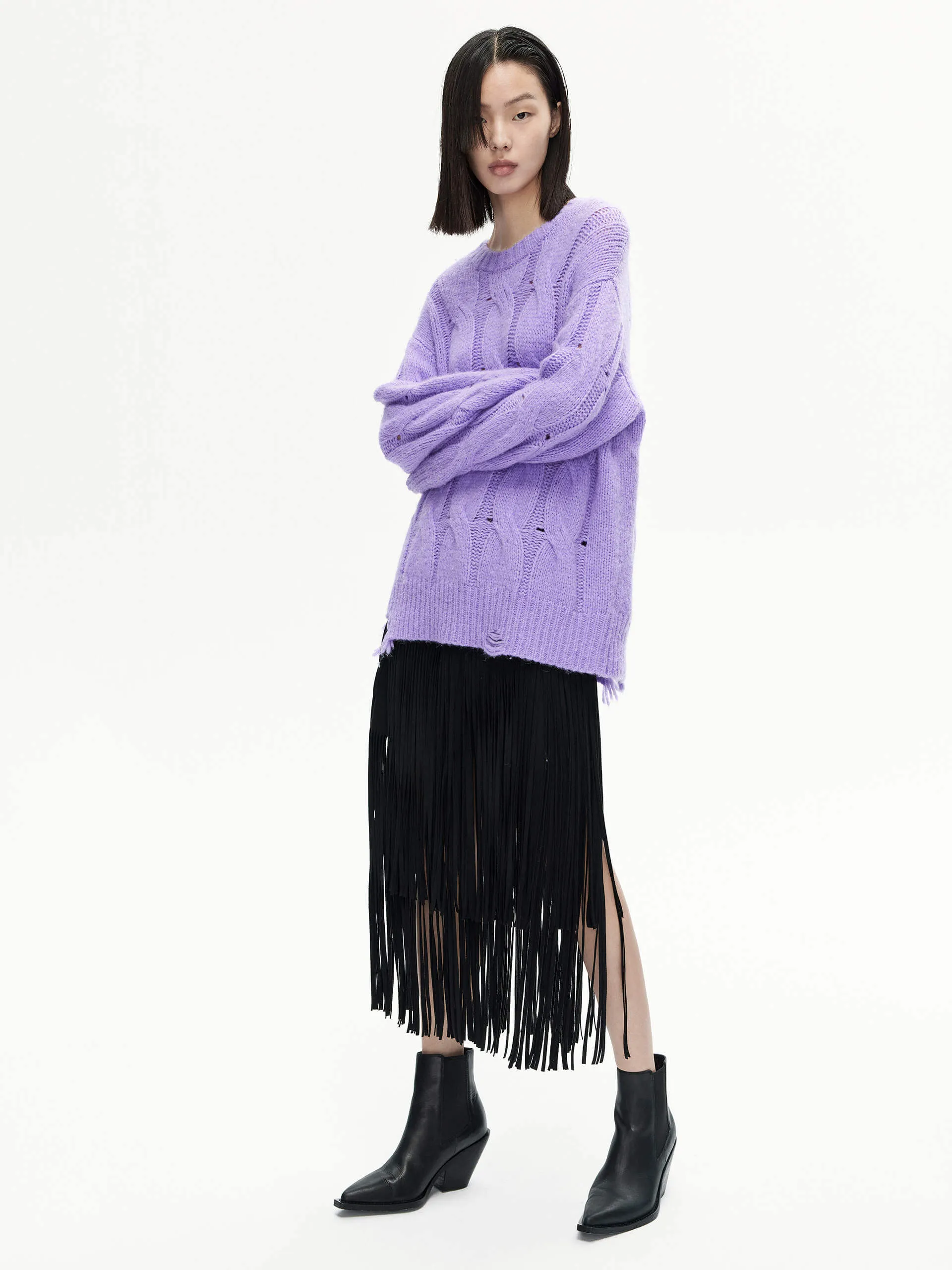 Loose Distressed Sweater
