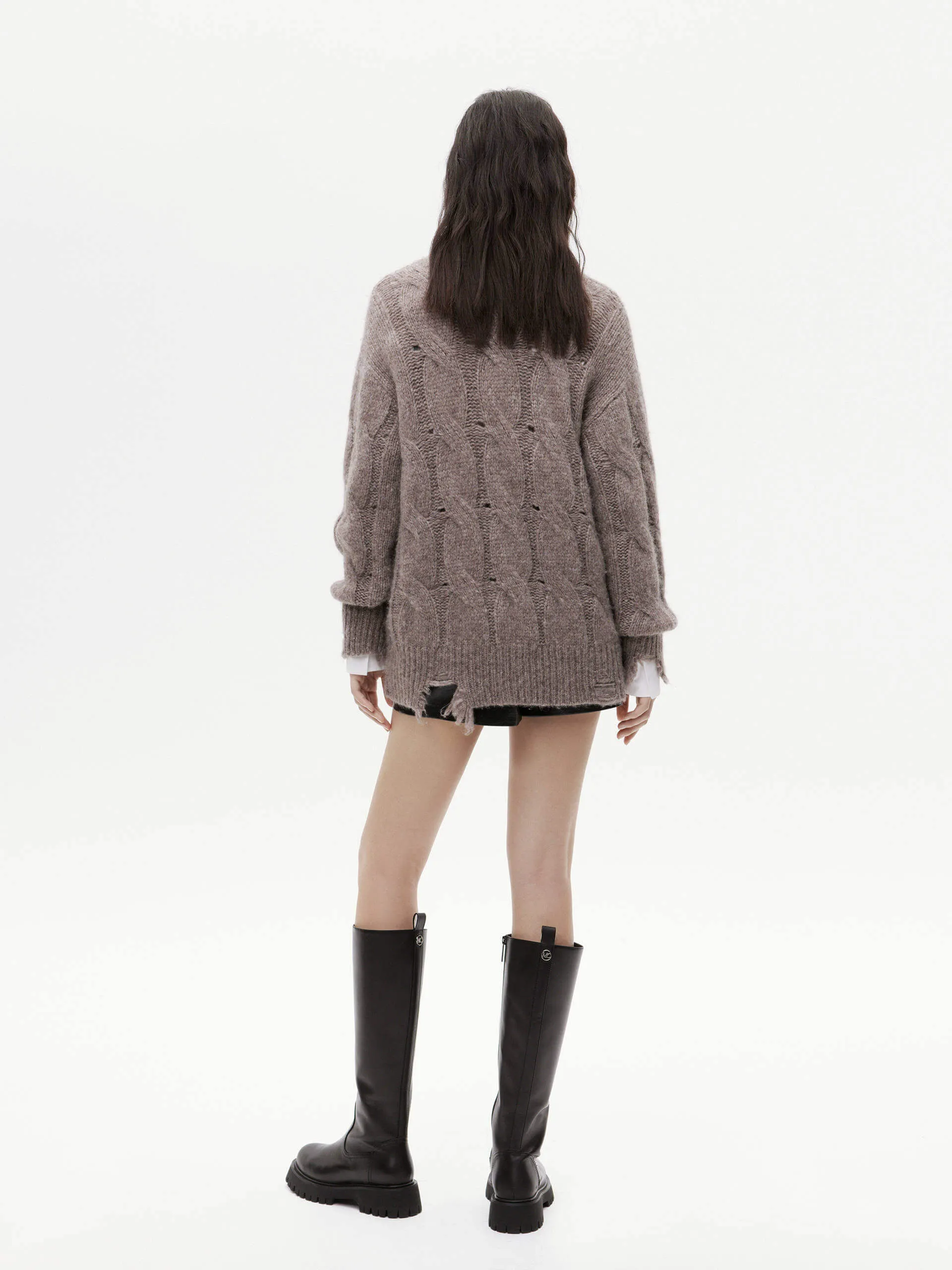 Loose Distressed Sweater