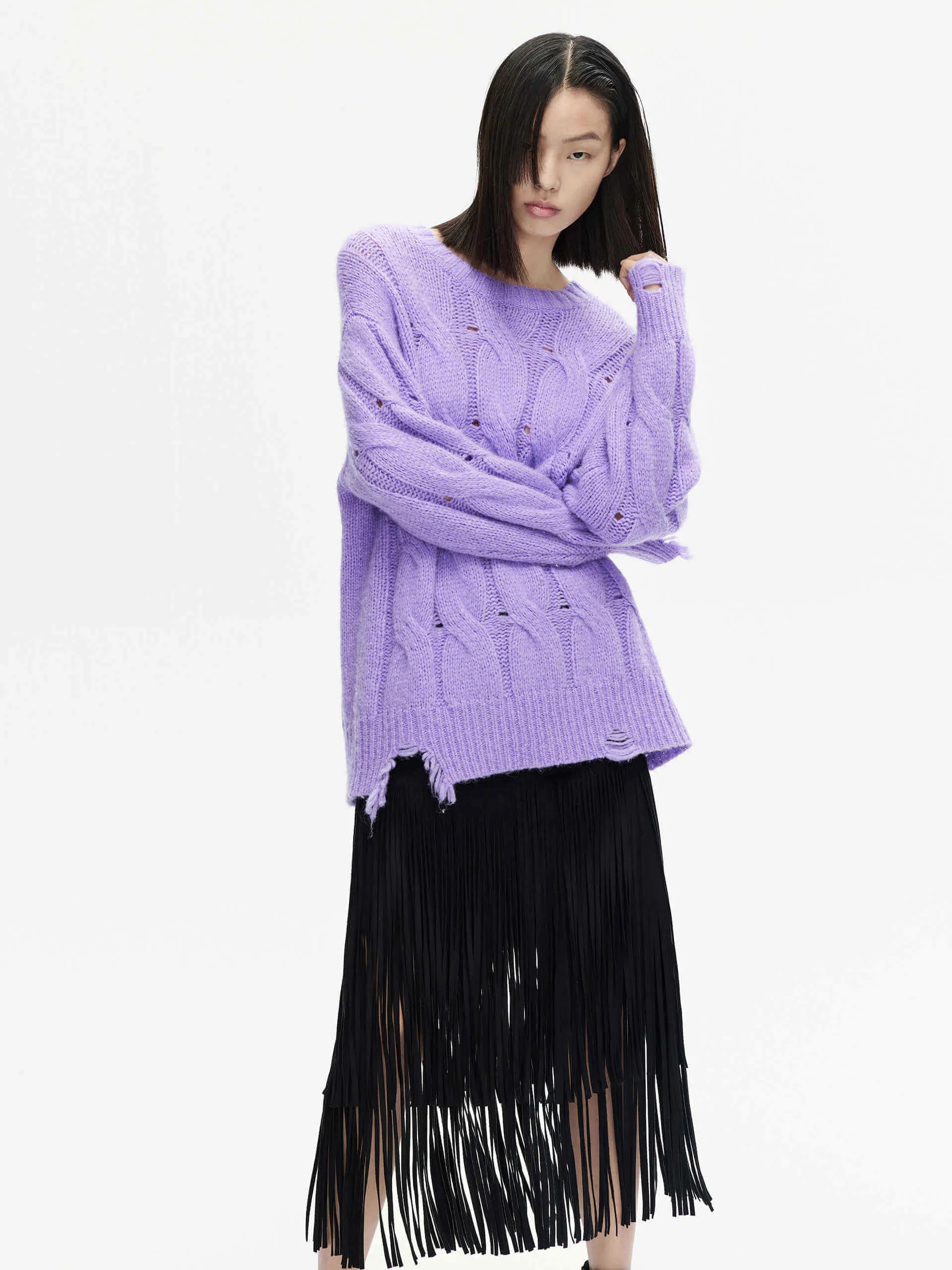 Loose Distressed Sweater