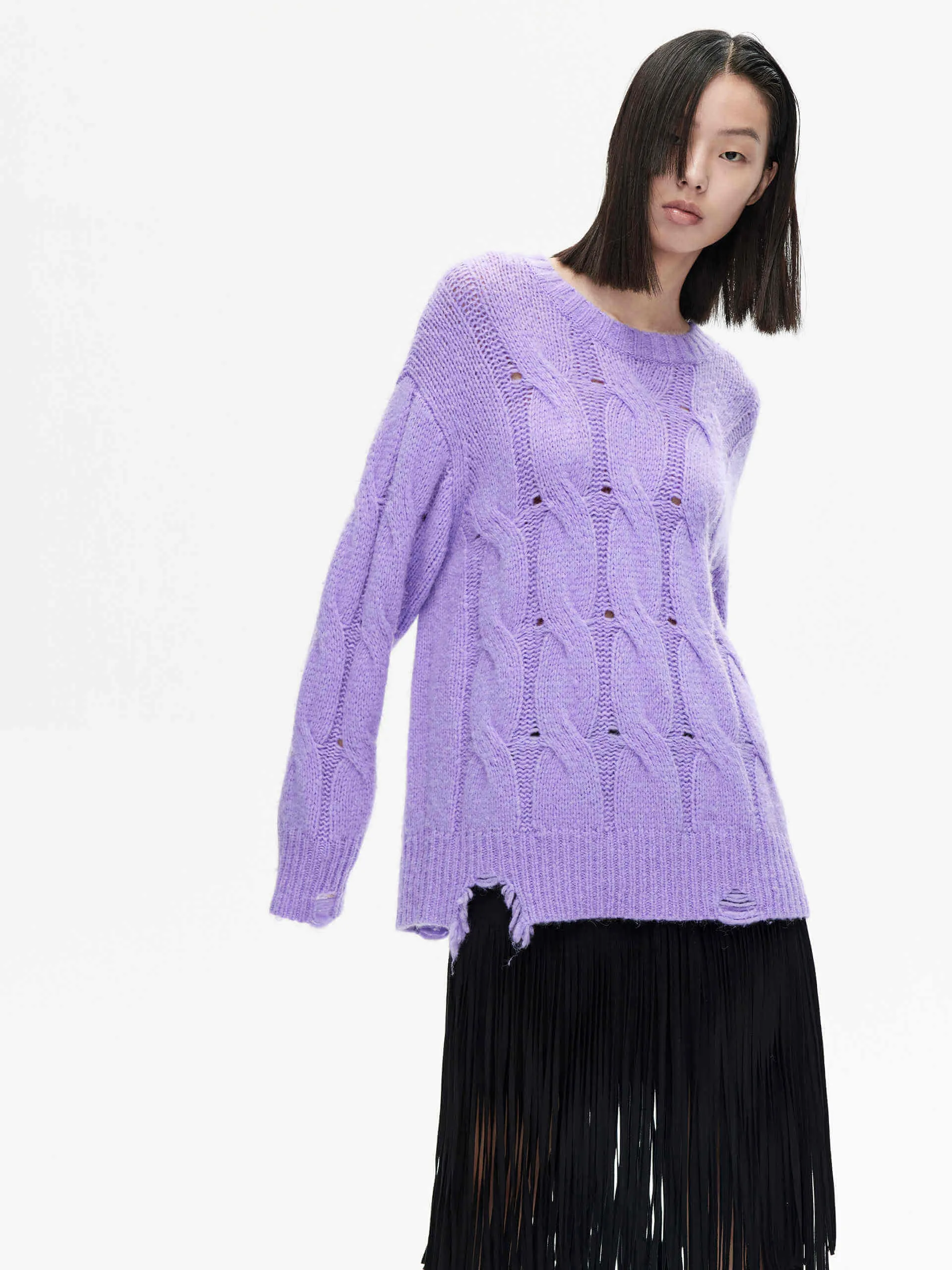Loose Distressed Sweater