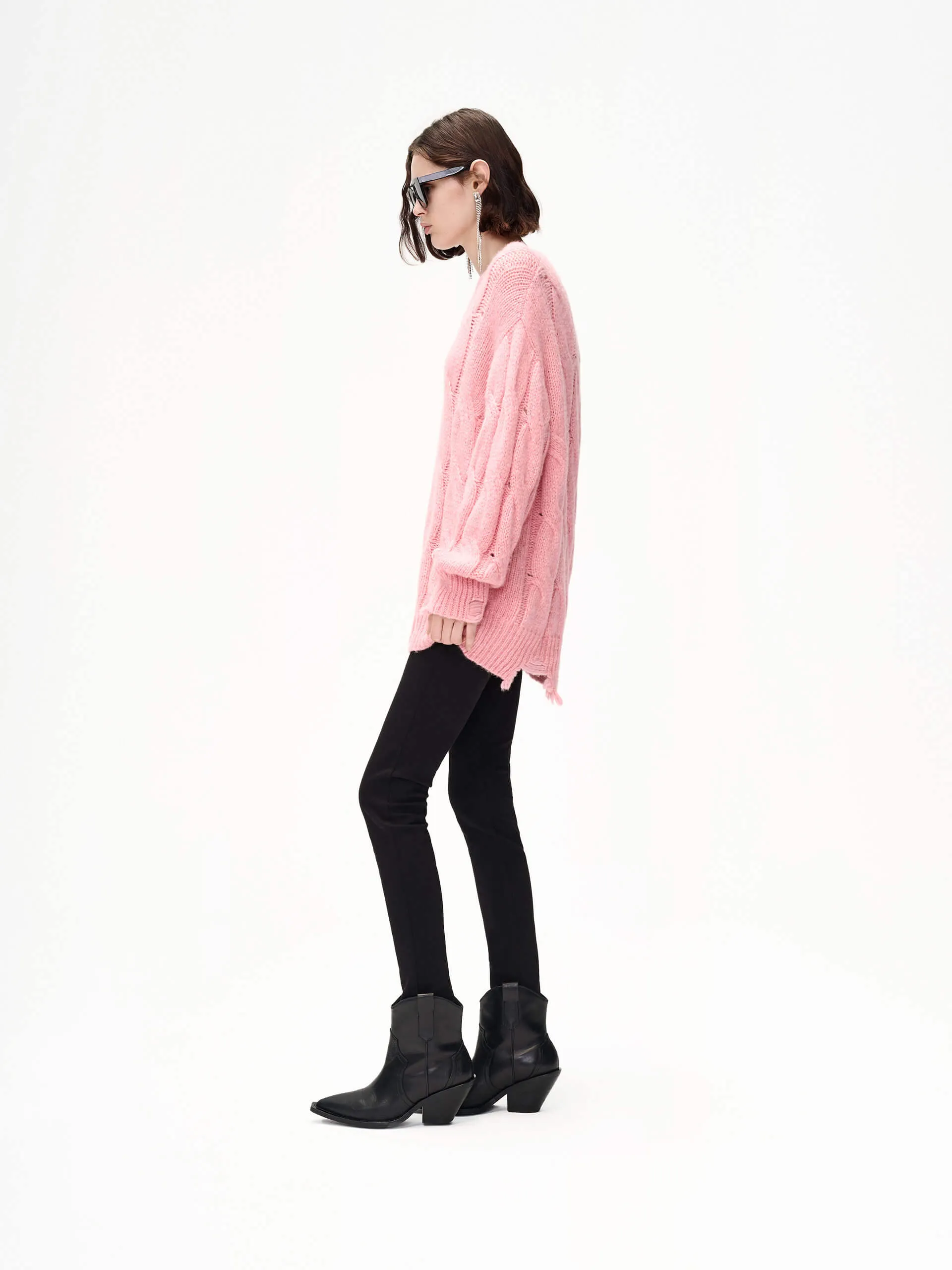 Loose Distressed Sweater