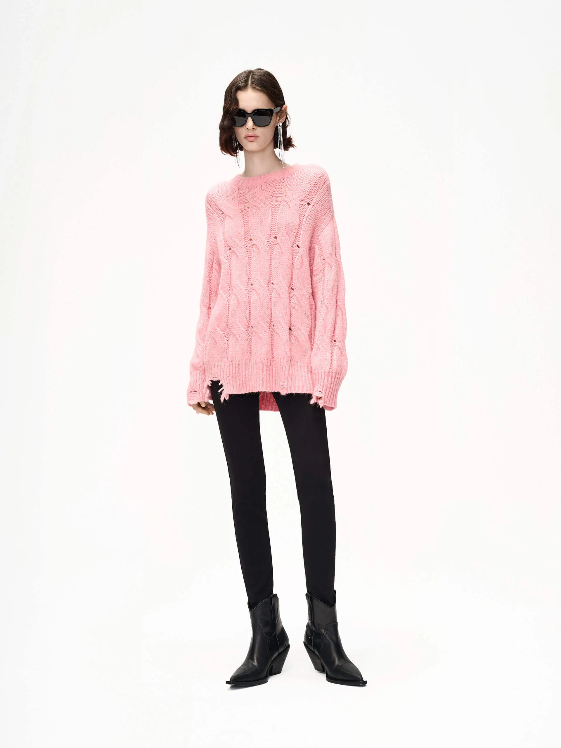 Loose Distressed Sweater