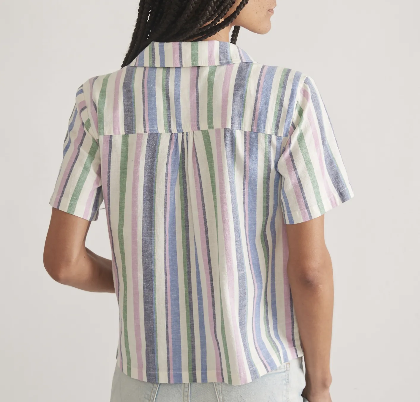 Lucy Resort Shirt - Cool Stripe
