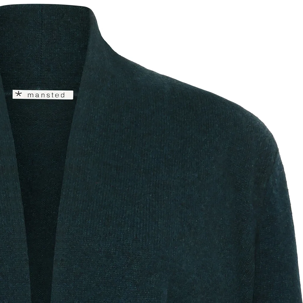 Mansted - Mitty Lambswool Coatigan  - Dark Petrol