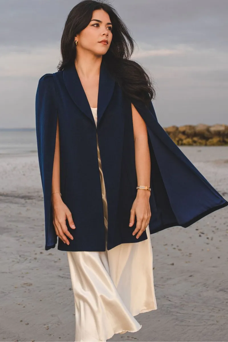Marina Cape in Navy