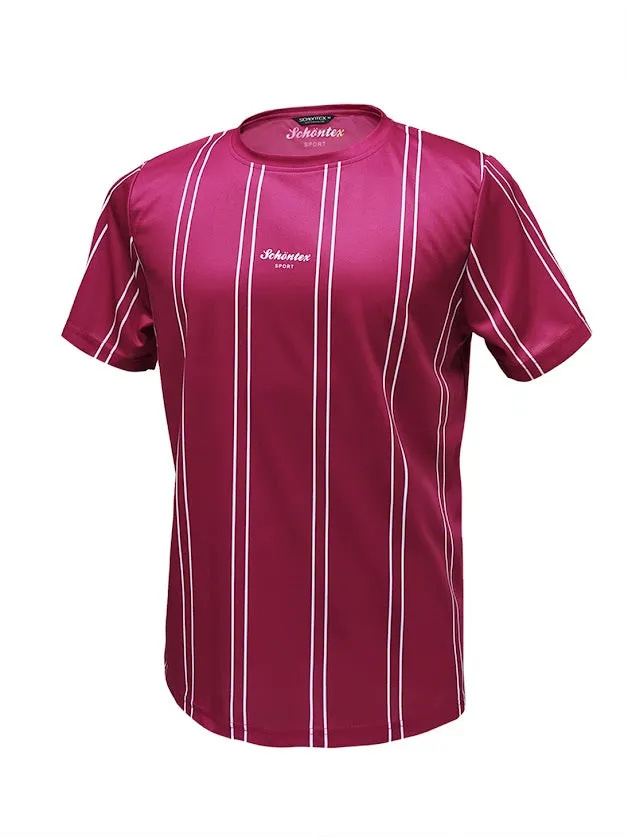 Men's Bamboo Charcoal Antibacterial Deodorant Striped T-shirt