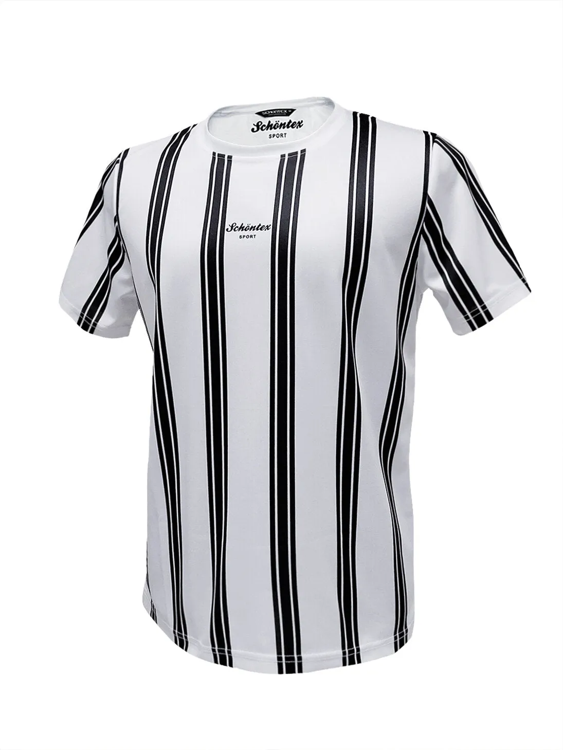 Men's Bamboo Charcoal Antibacterial Deodorant Striped T-shirt