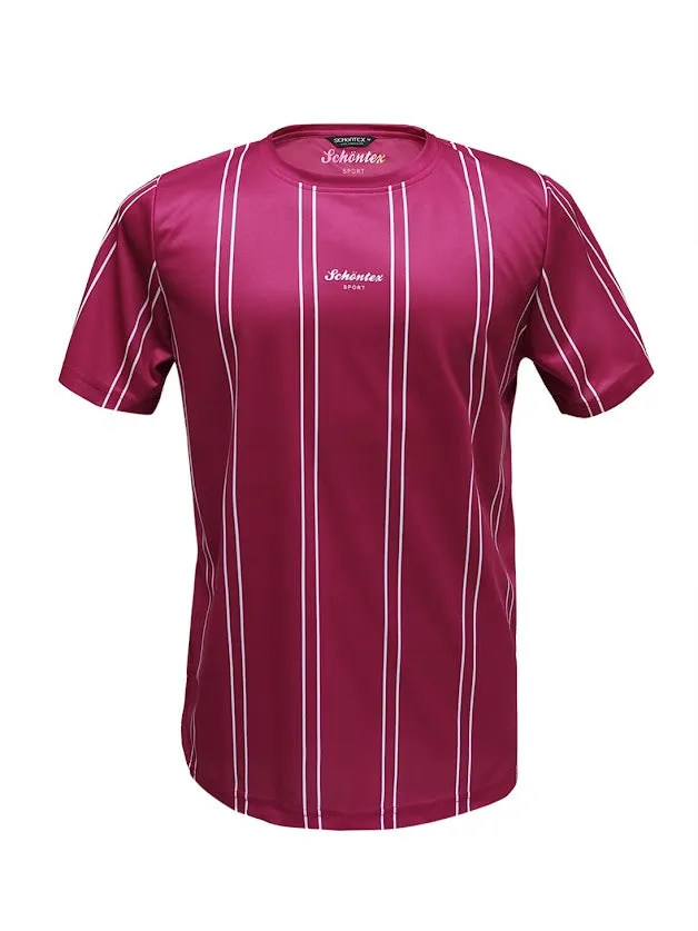 Men's Bamboo Charcoal Antibacterial Deodorant Striped T-shirt