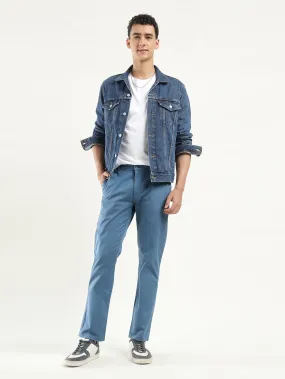 Men's Blue Slim Fit Chinos