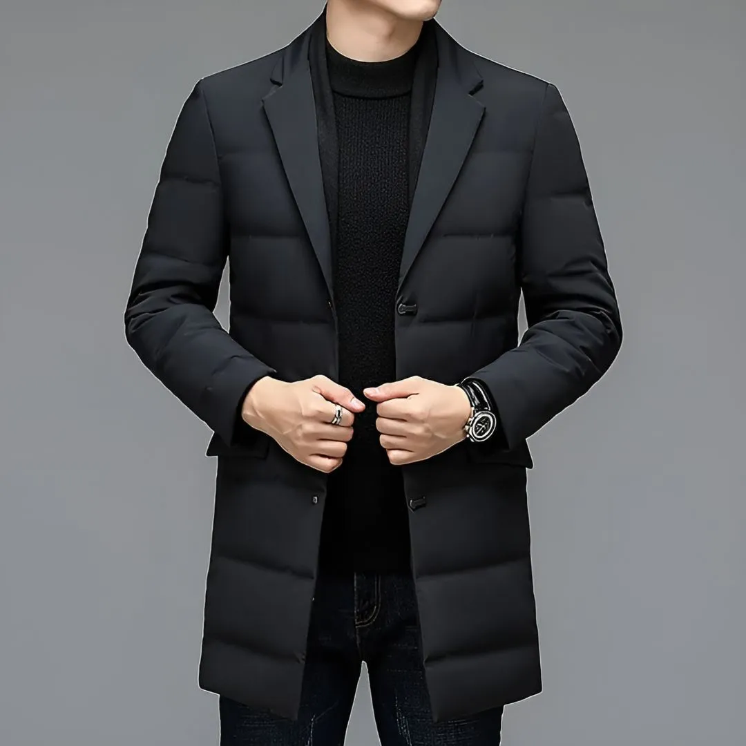 Men's Suit Collar Down Jacket