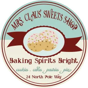 Mrs Claus Sweets Shop Sign, Holiday Sign, Christmas Sign, Wreath Supplies, Wreath Center