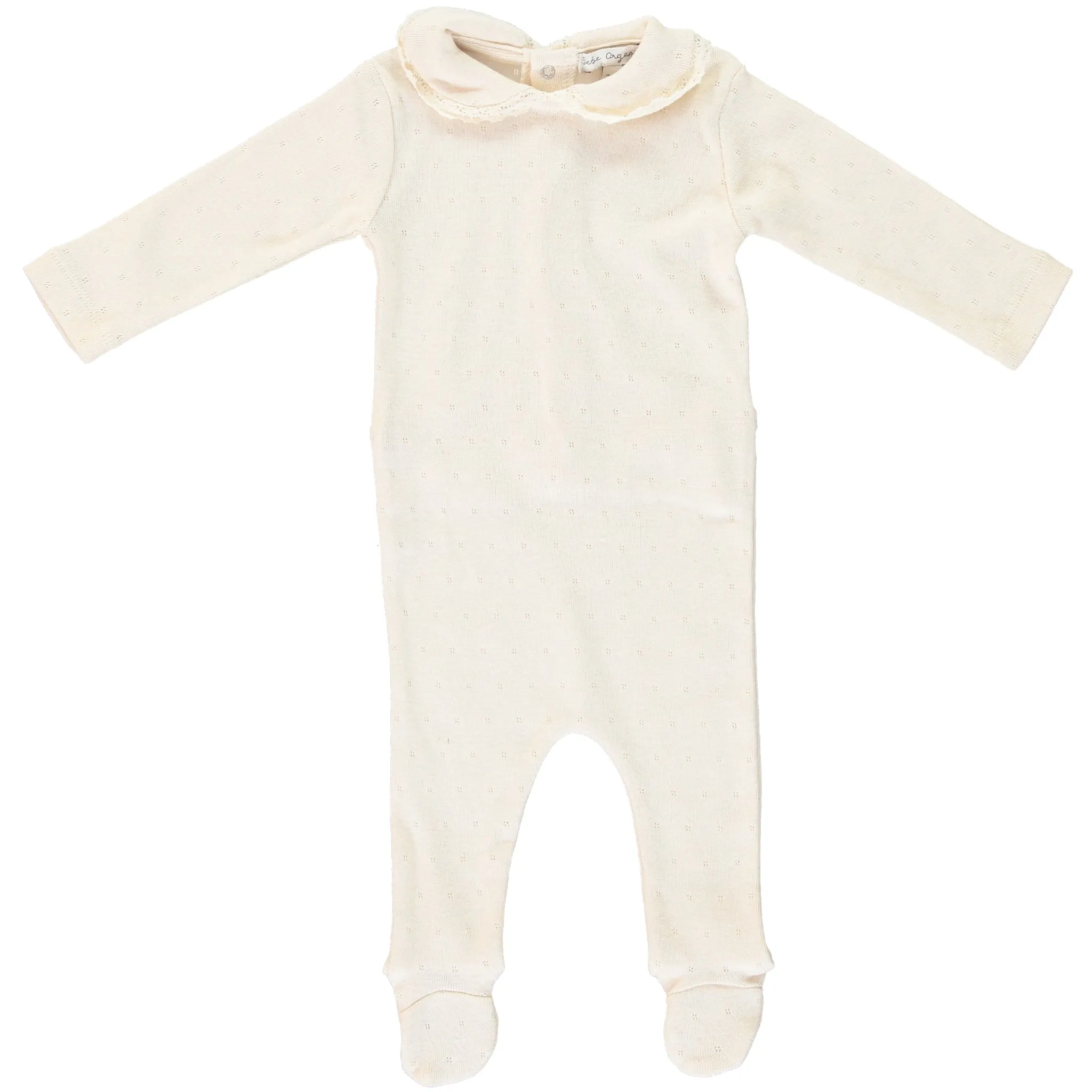 Natural Bebe Collar Overall