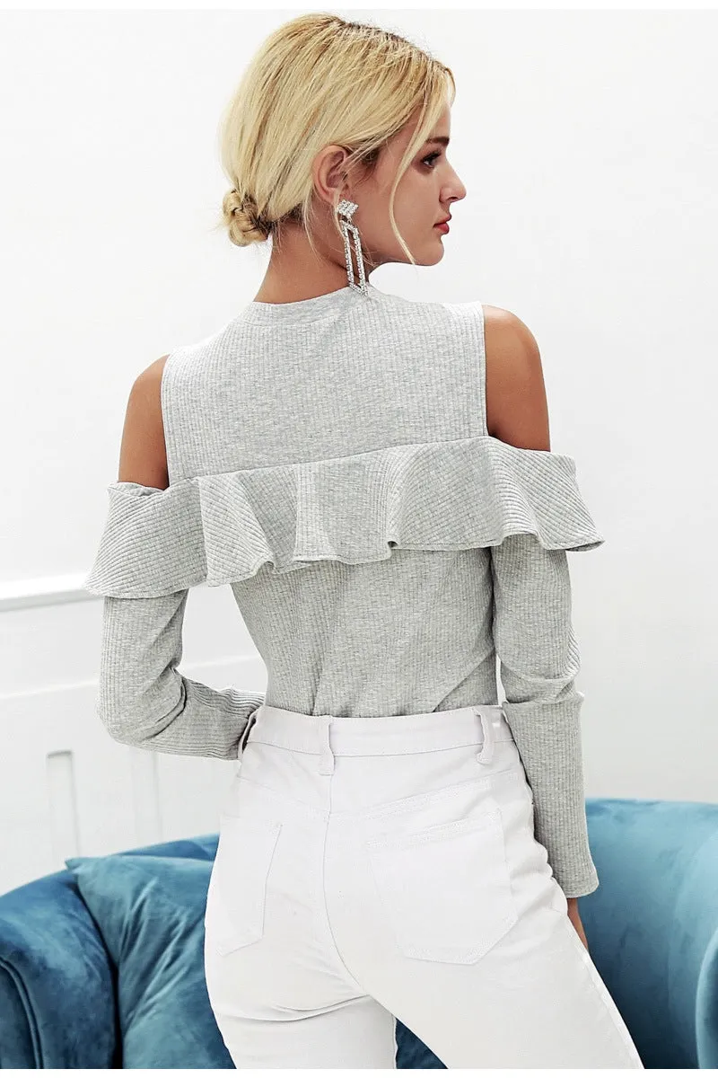 Off-Shoulder Knitted Top