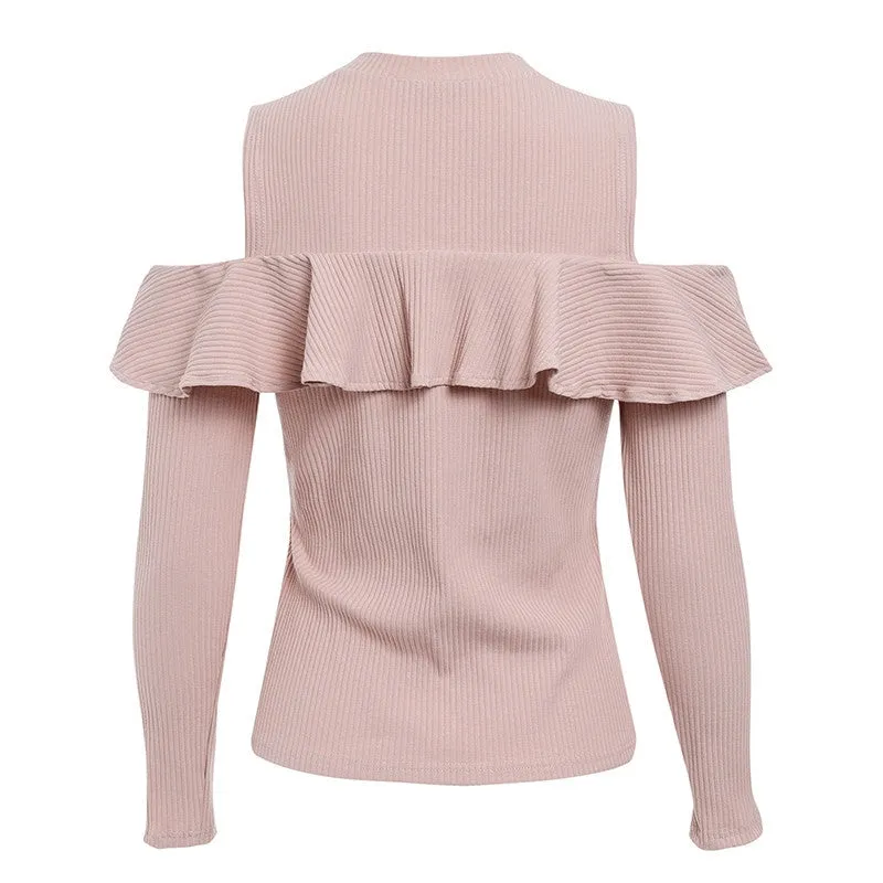 Off-Shoulder Knitted Top