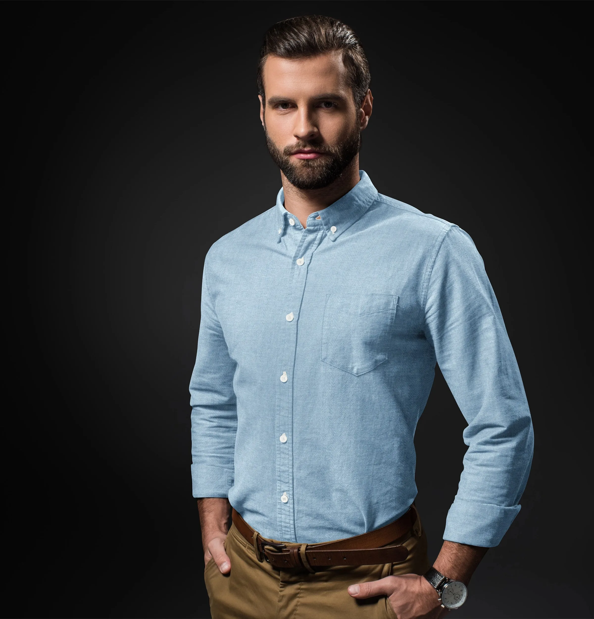 Oxford Button-Down - Long Sleeve - Sky Blue