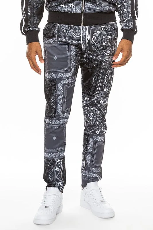 Paisley Bandana Print Track Pants choice of colors