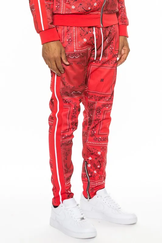 Paisley Bandana Print Track Pants choice of colors