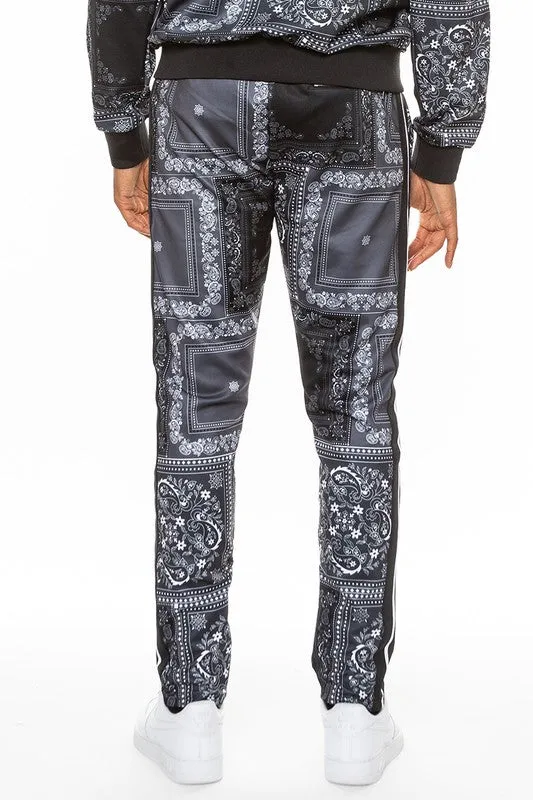 Paisley Bandana Print Track Pants choice of colors