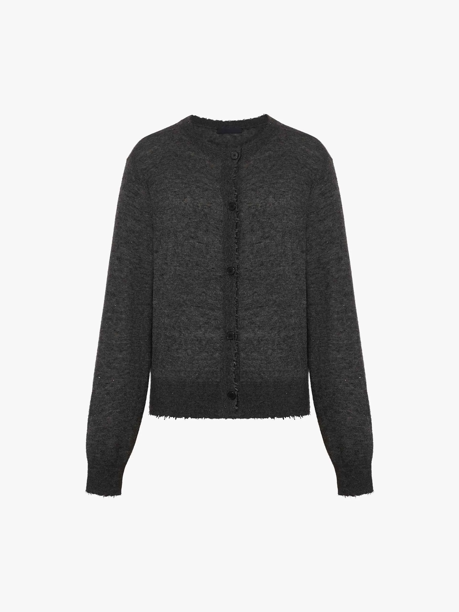 Raw Trim Knit Cardigan