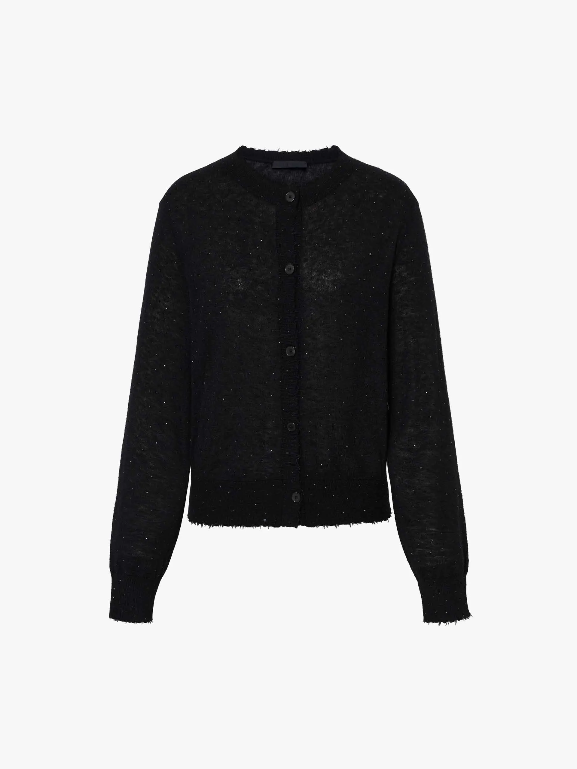 Raw Trim Knit Cardigan