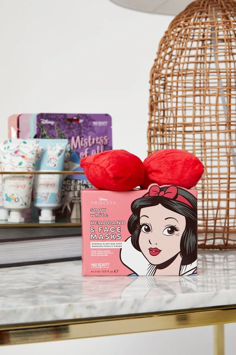 Red Disney Princess Snow White Headband And Face Mask