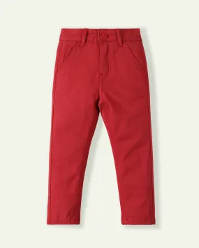 Red Twill Chinos