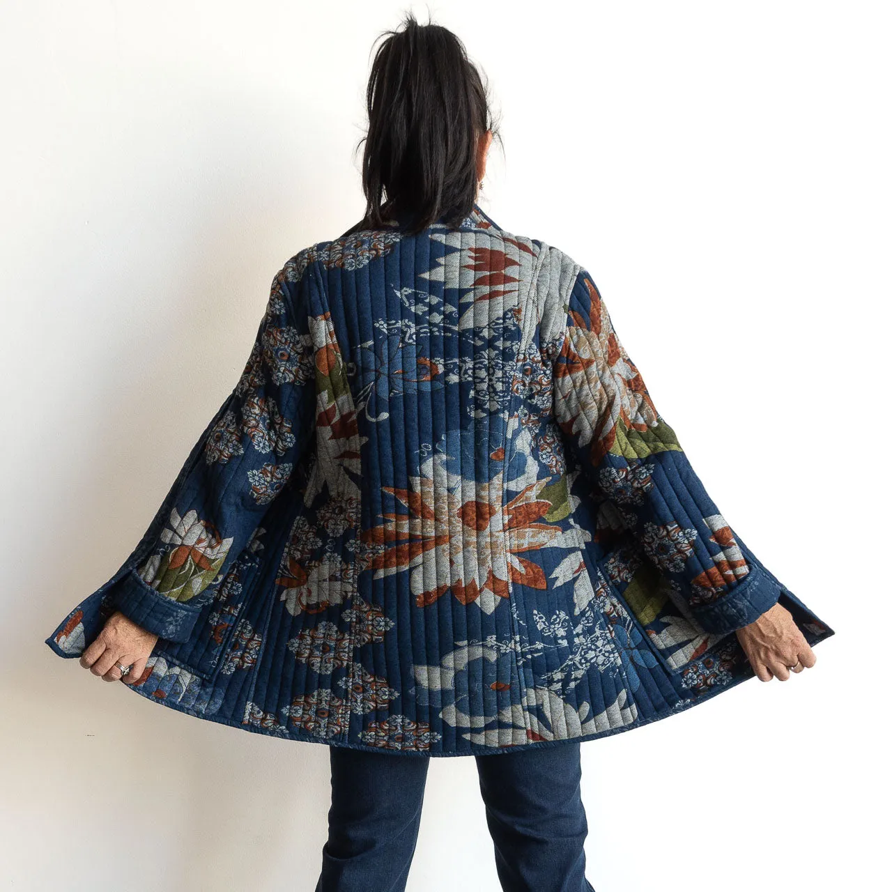 Reversible Quilted Coat by Orientique Australia - Dancing Queen - 23058