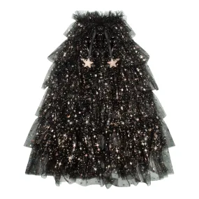 Ruffle aurora witch cape
