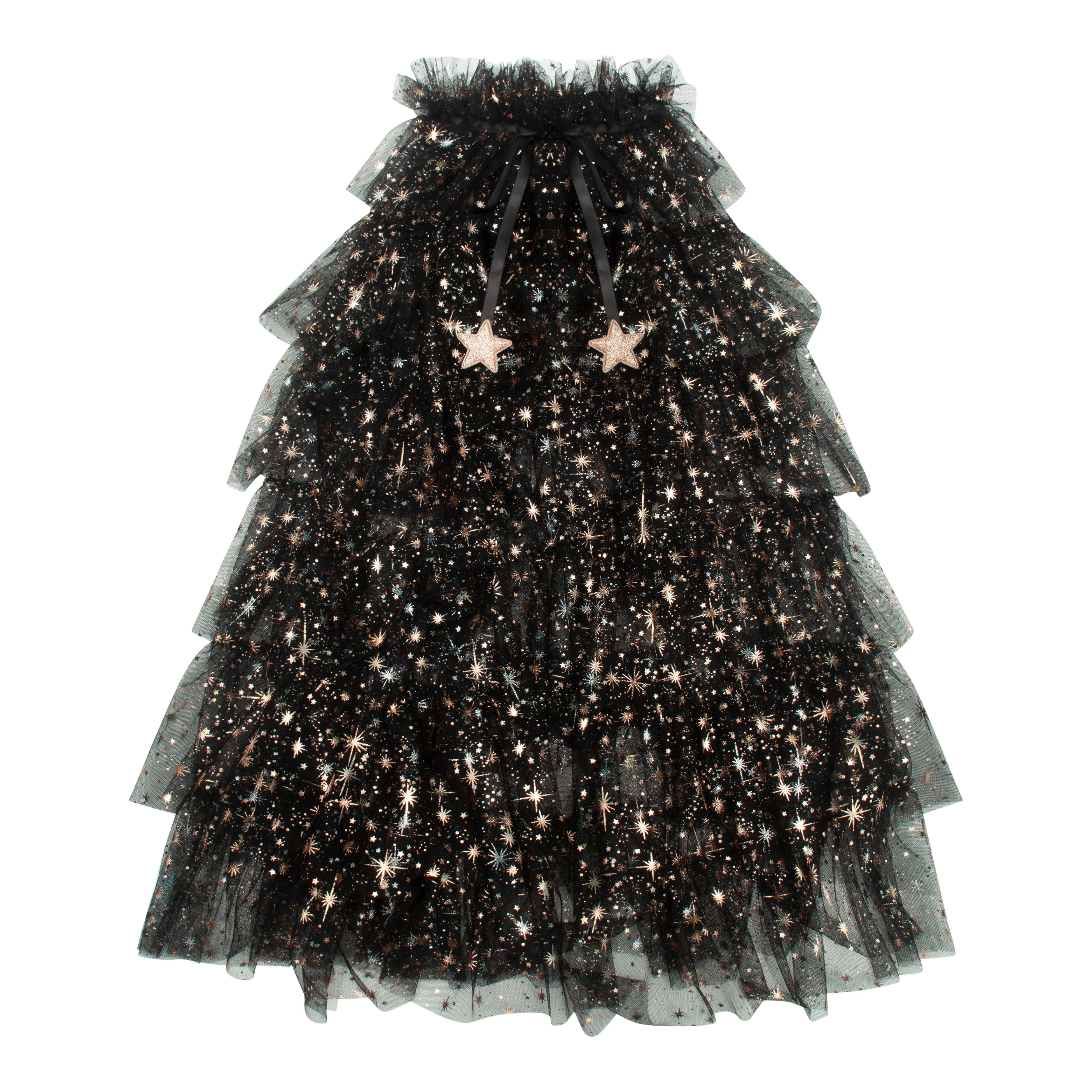 Ruffle aurora witch cape