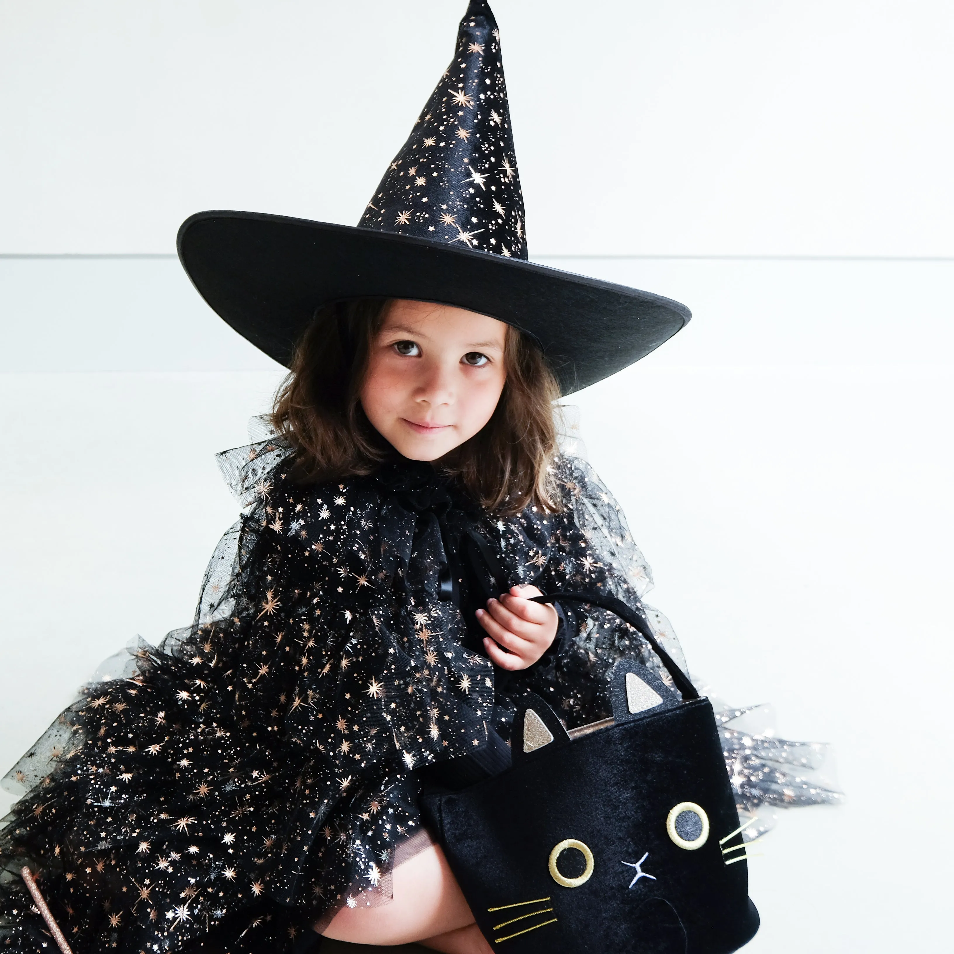 Ruffle aurora witch cape