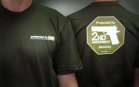 Second Amendment Security T-shirt -- Army green