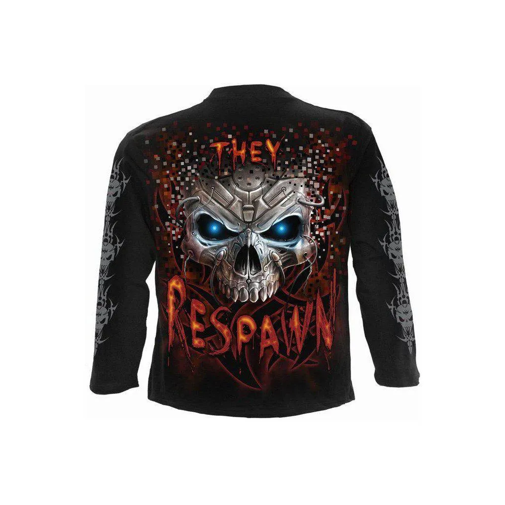 Spiral Respawn - Longsleeve T-Shirt Black