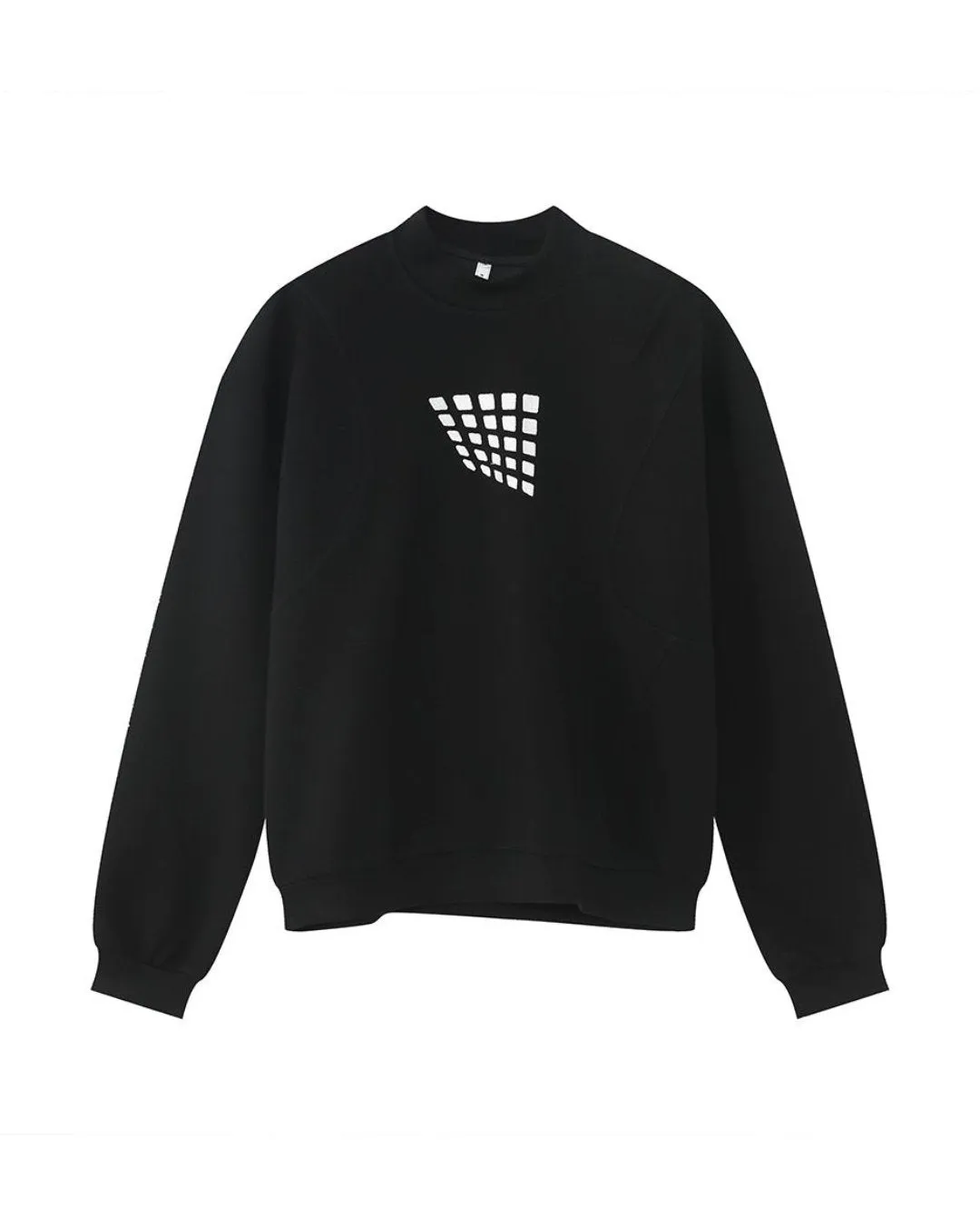 Square Print Casual Long Sleeve Sweatshirt OYC0006