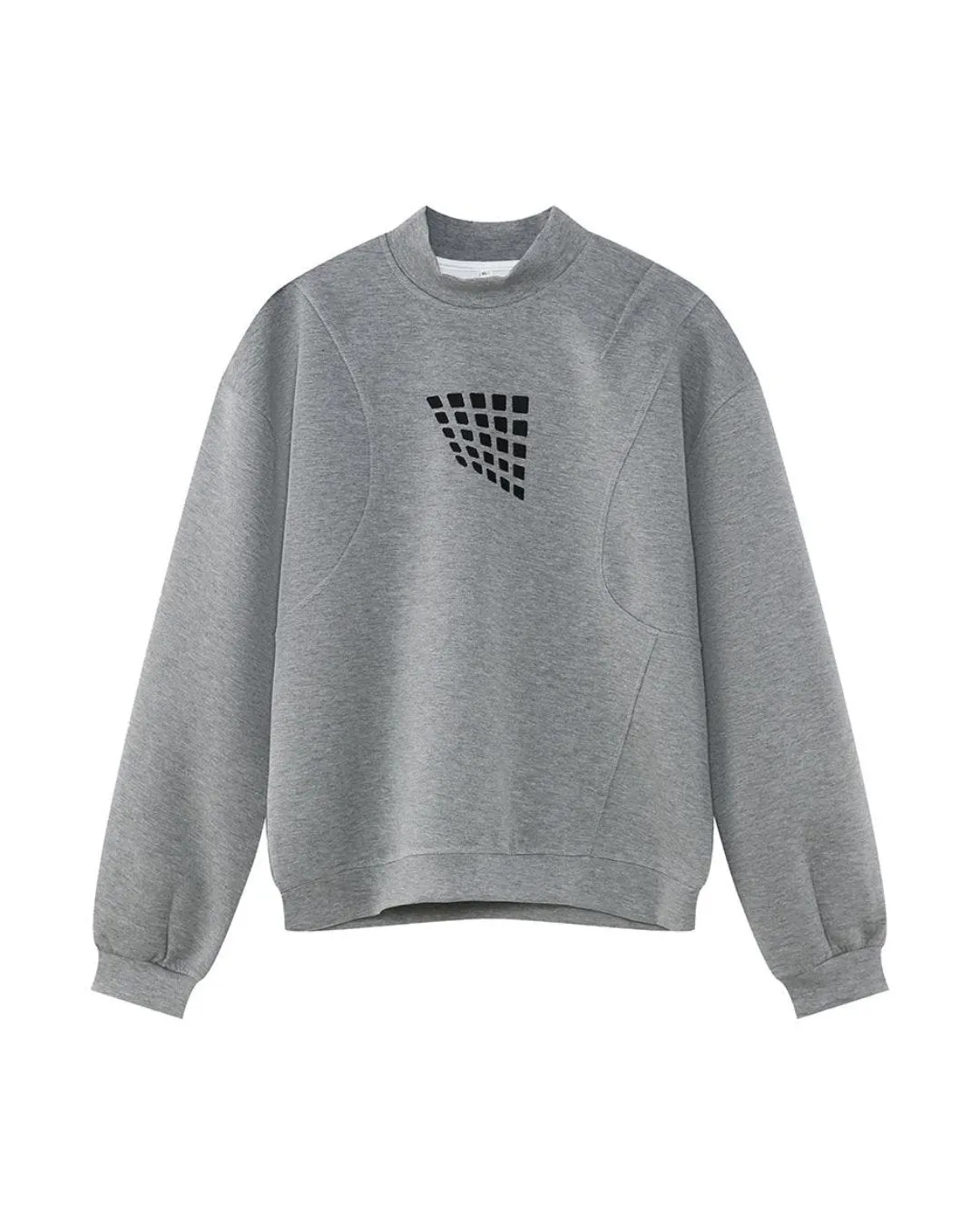Square Print Casual Long Sleeve Sweatshirt OYC0006