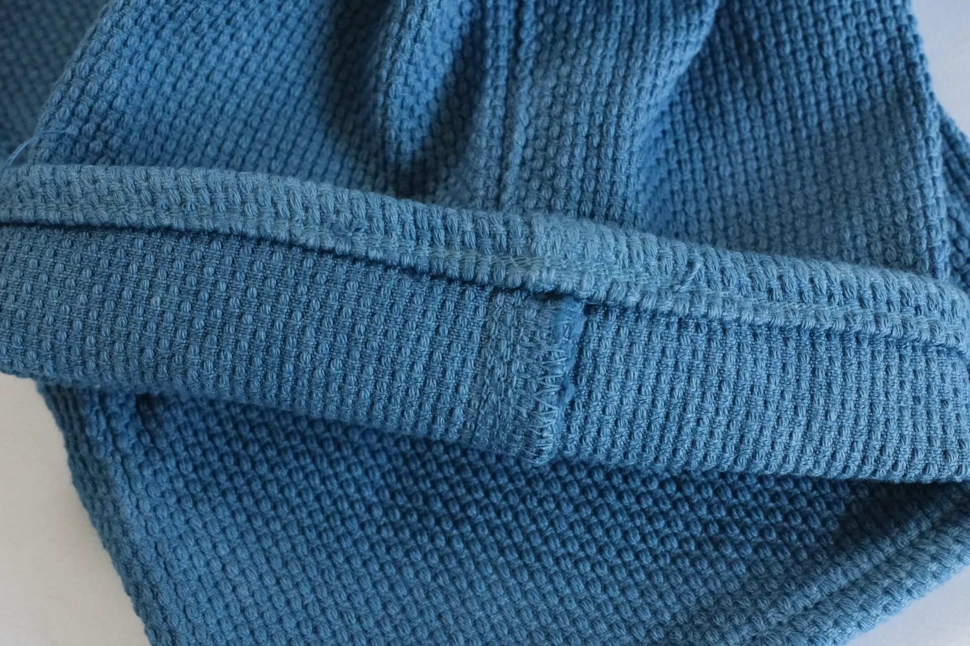 Studio D'Artisan 12.5oz "Awa-Ai" Natural Indigo Dyed Sashiko Trousers (Relaxed Tapered Fit)