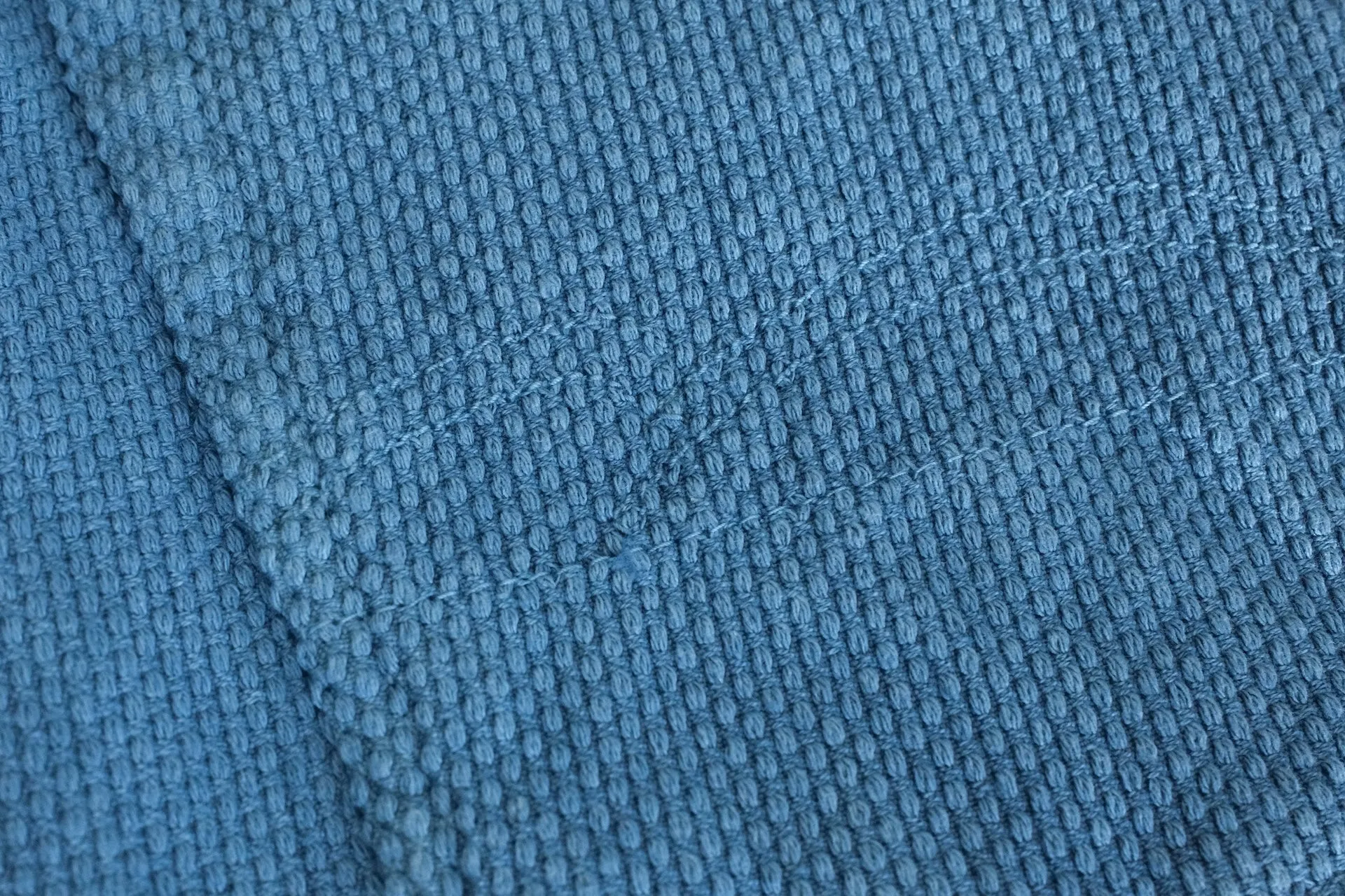 Studio D'Artisan 12.5oz "Awa-Ai" Natural Indigo Dyed Sashiko Trousers (Relaxed Tapered Fit)