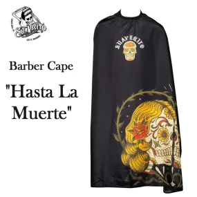 Suavecito Cape, "Hasta La Muerte" Print Barber Cape (M644NN)