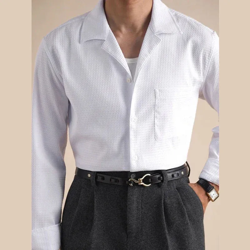 Tailored collar old money shirt